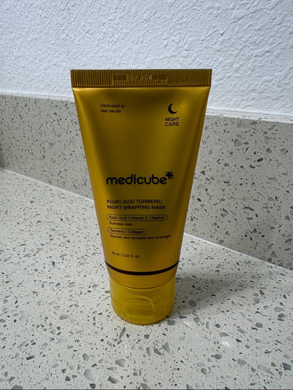 Medicube Kojic Acid Turmeric Night Wrapping Mask — Yellow